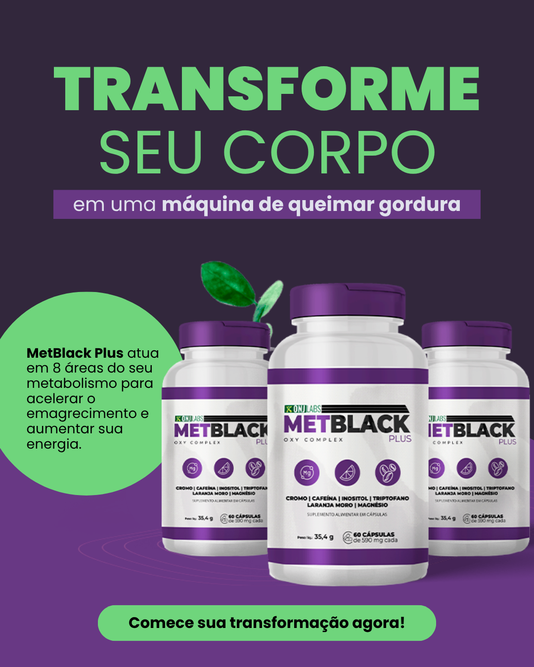 METBLACK PLUS - EMAGRECEDOR ULTRA CONCENTRADO