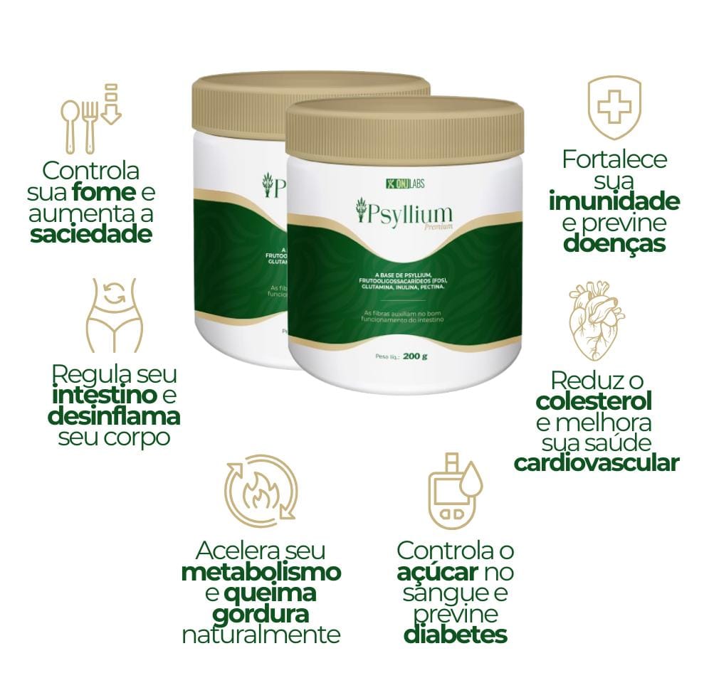 KIT 1 METBLACK + 1 PSYLLIUM FIBRAS