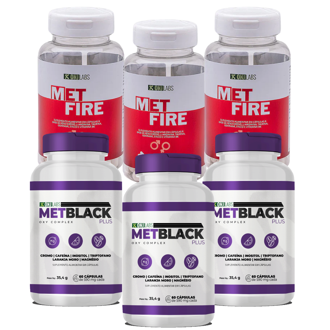 COMBO 3 METBLACK PLUS + 3 METFIRE