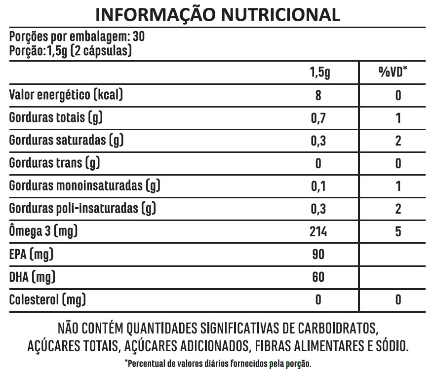 ÔMEGA 3 INFANTIL 60 CAPS